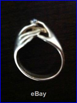 Beautiful James Avery Friendship diamond promise ring RETIRED size 4.5 resizable