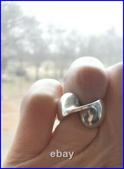 Beautiful James Avery Retired Mid Twist Abstract Ring Size 6 Vintage Neat Piece