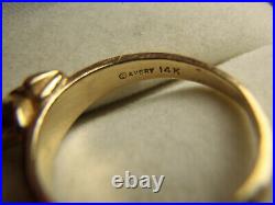 Beautiful James Avery Vintage 14k Gold Frog Toad Ring Retired Rare