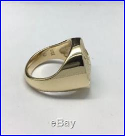 Beautiful Super Rare James Avery 14K Gold Sand Dollar ring. Heavy 12.3 Grams