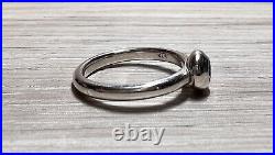 Designer James Avery Sterling Silver Remembrance White Sapphire Band Ring