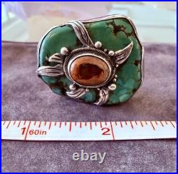 Echo of the Dreamer RD958R Green Turquoise Fire Opal Sterling Silver Ring