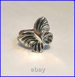 Estate James Avery Sterling Silver BUTTERFLY Ring Size 8-1/2