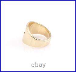 Estate James Avery Yellow Gold 14k Crosslet Band Size 3.5 Pinky Ring