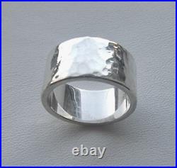 Exquisite James Avery 925 Sterling Silver Polished Hammered Ring Size 6 Exquisite James Avery 925 Sterling Silver Polished Hammered Ring Size 6