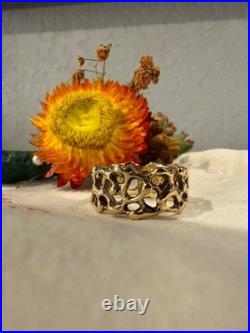 Extremely Rare Retired James Avery Gold Wedding Band 14k, size 9