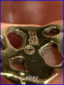 Extremely Rare Retired James Avery Gold Wedding Band 14k, size 9