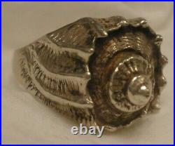 GORGEOUS! James Avery Womens. 925 Sterling Silver CONCH Seashell Ring Size 8