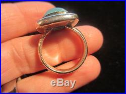 Gorgeous Retired James Avery Sterling&14k Green Chalcedony Ring-stunning! No Res