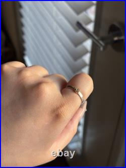 Gold James Avery Petite Hammered Gemstone Ring Size 8