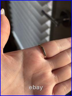 Gold James Avery Petite Hammered Gemstone Ring Size 8