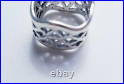 Gorgeous James Avery Retired Square Openwork Ring Sterling Silver