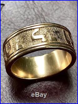 (HEAVY) 15.3 grams James Avery Song of Solomon 14K Gold mens ring size 11