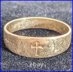 HTF James Avery 14K Yellow Gold Jesus Cross Ring Size 5 MASSIVE SELECTION LOOK