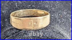 HTF James Avery 14K Yellow Gold Jesus Cross Ring Size 5 MASSIVE SELECTION LOOK