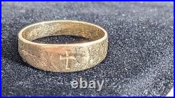 HTF James Avery 14K Yellow Gold Jesus Cross Ring Size 5 MASSIVE SELECTION LOOK