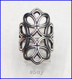 HTF VTG Retired James Avery Long Tracery Ring. 925 Sterling Silver Size 8 HTF VTG Retired James Avery Long Tracery Ring. 925 Sterling Silver Size 8