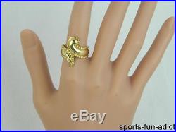 Heavy JAMES AVERY 14K Yellow Solid Gold Ornate Twist Ring Sz 7.25