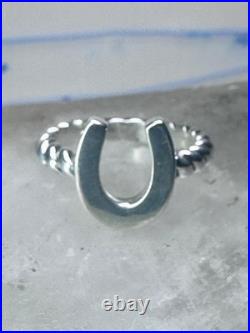 Horseshoe ring by James Avery Good Luck size 3.75 sterling silver women girls pi
