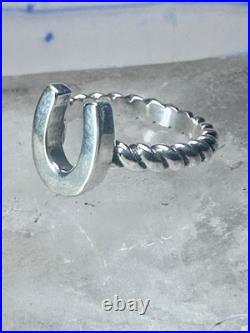 Horseshoe ring by James Avery Good Luck size 3.75 sterling silver women girls pi