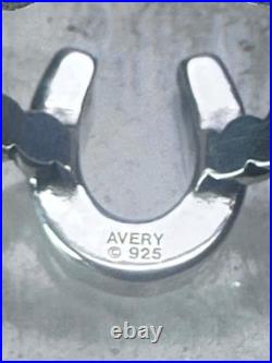 Horseshoe ring by James Avery Good Luck size 3.75 sterling silver women girls pi