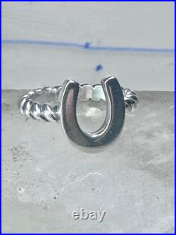 Horseshoe ring by James Avery Good Luck size 3.75 sterling silver women girls pi