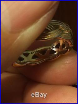 JAMES AVERY 14K GOLD FRIENDSHIP WOVEN BAND RING SIZE 5.0 4.613 Gr. RARE RETIRED