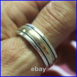 JAMES AVERY 14K Gold Sterling Silver Men's Wedding Ring size 12 preowned 103