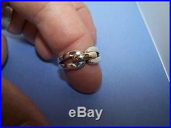 JAMES AVERY 14K Gold and Sterling Silver Enduring Bond Ring Size 6.5