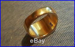 James Avery 14k Solid Yellow Gold Greek Cross Ring, Size 9, Heavy