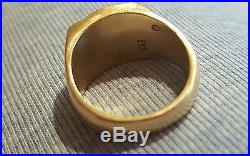 James Avery 14k Solid Yellow Gold Greek Cross Ring, Size 9, Heavy