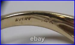 JAMES AVERY 14K & Sterling Silver Two Toned Puzzle Ring Size 7 9g #34420K