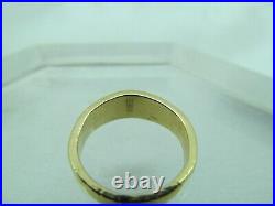 JAMES AVERY 14K YELLOW GOLD OPENWORK CROSS BAND RING size 4.25