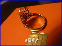 James Avery 14k Yellow Gold Open Descending Dove Ring Size 8.5 Retired 4.0 Grams