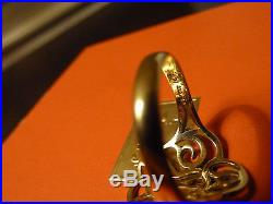 James Avery 14k Yellow Gold Open Descending Dove Ring Size 8.5 Retired 4.0 Grams