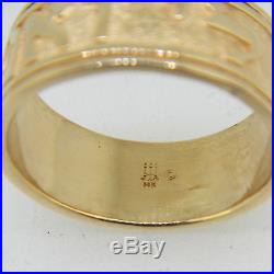 JAMES AVERY 14K YELLOW GOLD SONG OF SOLOMON MANS RING / BAND SIZE 13 12.3 GRAMS