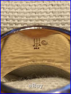 JAMES AVERY 14K Y GOLD SONG OF SOLOMON WOMAN'S RING / BAND SIZE 6.5 GRAMS 8.1