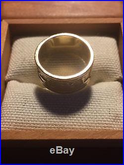 JAMES AVERY 14K Y GOLD SONG OF SOLOMON WOMAN'S RING / BAND SIZE 6.5 GRAMS 8.1