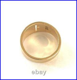 JAMES AVERY 14K Yellow Gold CROSSLET Ring Size 7