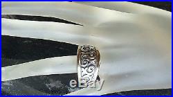 JAMES AVERY 14k/. 925 SCROLLED FLEUR-DE-LIS LILY FLOWER RING NO RESERVE! 3 DAYS