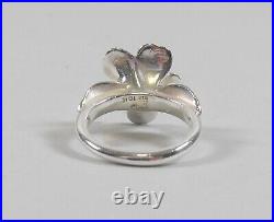 JAMES AVERY 18k Gold And Sterling Silver April Flower Ring Size 5.5