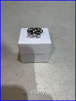 JAMES AVERY. 925 STERLING SILVER Charming BOW RING, Womens size 5.5Retired Piece