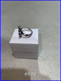 JAMES AVERY. 925 STERLING SILVER Charming BOW RING, Womens size 5.5Retired Piece