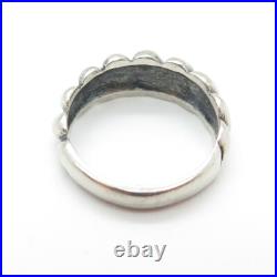 JAMES AVERY 925 Sterling Silver Vintage Ribbed Oxidized Ring Size 7.75 JAMES AVERY 925 Sterling Silver Vintage Ribbed Oxidized Ring Size 7.75
