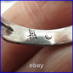 JAMES AVERY 925 Sterling Silver Vintage Ribbed Oxidized Ring Size 7.75 JAMES AVERY 925 Sterling Silver Vintage Ribbed Oxidized Ring Size 7.75