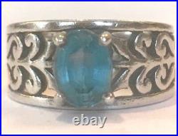 JAMES AVERY ADOREE RING WITH TOPAZ SZ 6.25 STERLING SILVER with JA BOX