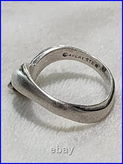 JAMES AVERY APOGEAN. 925 & Amethyst Tear Drop Ring Sz 5.5 RETIRED