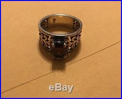 JAMES AVERY Adoree Sterling Silver 925 Ring Red Garnet Size 6.5