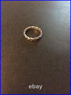 JAMES AVERY Braid Band Ring Sterling Silver Size 6 RETIRED Wedding