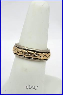 JAMES AVERY Braided Band, Ring, 925 & 14K Size 5.75 CC24.4 JAMES AVERY Braided Band, Ring, 925 & 14K Size 5.75 CC24.4
